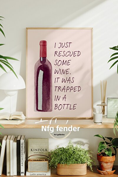 tablodea Плакат с рамка с мотив вино, декоративен плакат за модерна кухня за ...