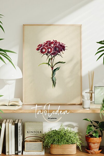 tablodea Винтидж плакат с рамка с мотив на цвете от Хюснюсуф, декоративна мин...