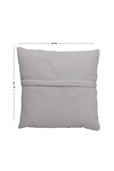 Pillow Home Cute Teddy Bear and Floral Pattern Embroidery-Looking Digital Printed Decorative Set of 2 Throw Pillow Covers