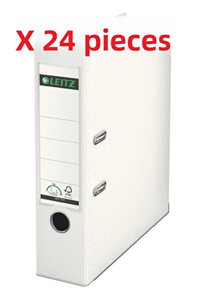 Leitz Φάκελος γραφείου Ευρύχωρος Πλαστικός Λευκός 1010T Κουτί 24 τεμαχίων