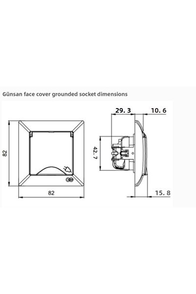 NZM TİCARET مقبس Visage White Ground بدون إطار - إطار متوافق للمقبس والمفتاح