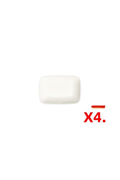 tabakevi طبق كواردرو مستطيل الشكل من تاباك إيفي، مقاس 10×7×2 سم، عبوة من 4 قطع