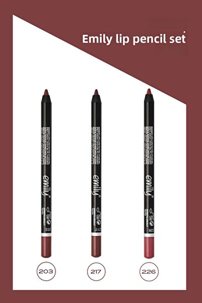 EMILY Lip Liner Set of 3 No:203-217-226