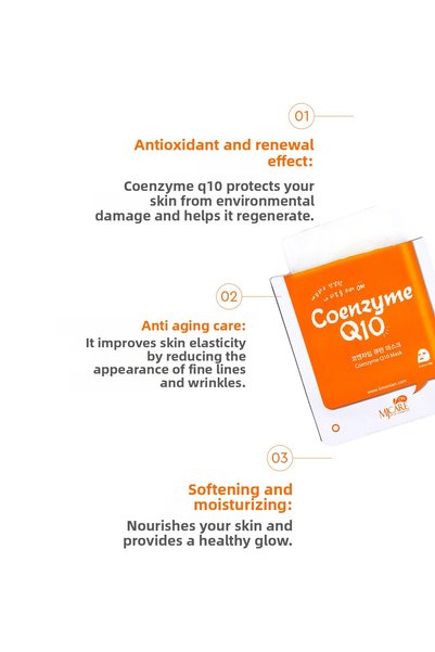 Mjcare On Coenzyme Mask - Face Mask with Coenzyme Q10, 20 Pack