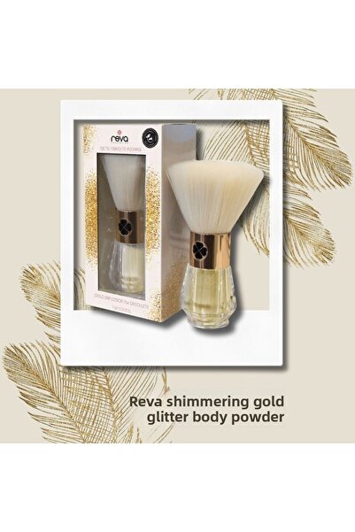 REVA بودرة الجسم ذات القطع المنخفضة اللامعة الذهبية - Gold Explosion For Deco...