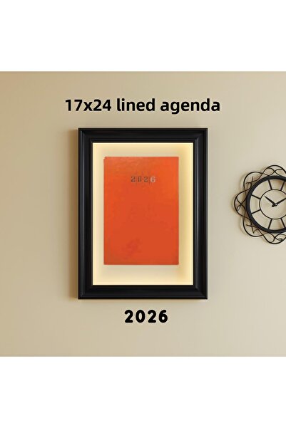 KarmaOfis 2026 Agenda 17X24 Lined Orange