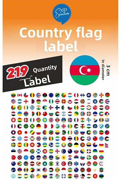 1001 sticker ملصق أعلام الدول