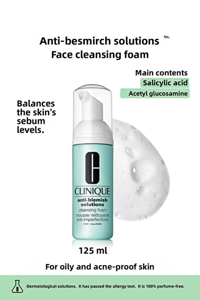 Clinique Anti-Blemish Solutions ™   - Foam Cleanser Balancing Sebum Level on ...