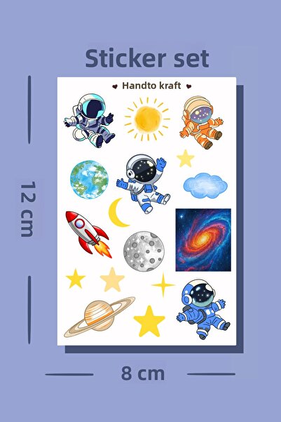 Handeto Kraft Autocolant astronaut, autocolant spațial, autocolant, autocolan...