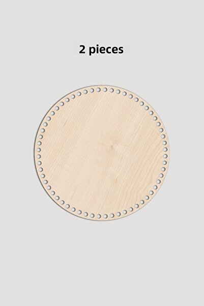 Lucena Ξύλινος Στρογγυλός Δίσκος Καλαθιού Βάσης 43 εκ. 2 Τεμάχια Σφενδάμι 3mm