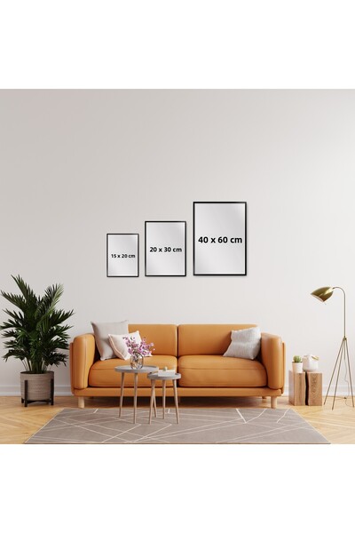 TABLOX 12 Piece Istanbul Landscape Mdf Wood Decorative Painting Set Gift Wall Ornament