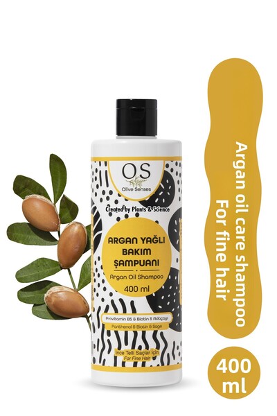 Olive Senses شامبو العناية بزيت الأرغان - للشعر الناعم والرفيع