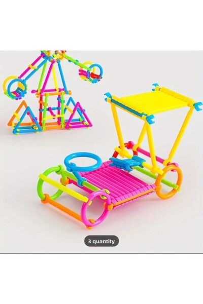 Game مجموعة ألعاب تعليمية من البلاستيك مكونة من 400 قطعة من العصي السحرية