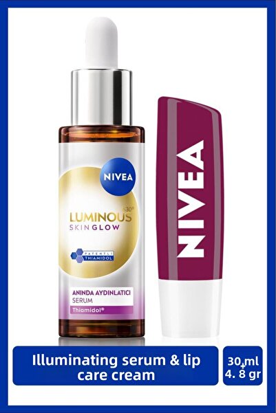 NIVEA Luminous630 Skin Glow Instant Brightening Serum 30ml and Blackberry Moi...