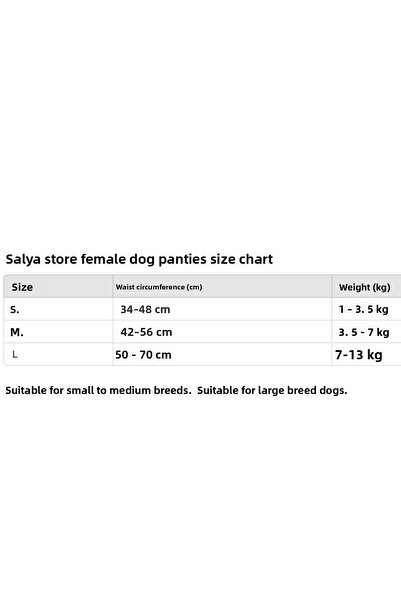 salya store 3-Pack of Advantageous Menstrual Panties & Pee Pads for Female Dogs