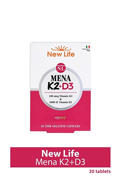 New Life Sedar Collection Mena K2+D3 30 Capsules