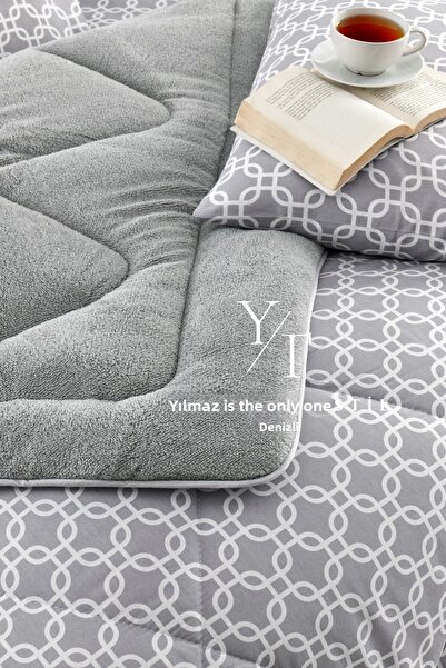 Home Double Welsoft Quilt Sleeping Set Gray Chain |   Elastic Sheet |   Dowry Set |   Dowry Team