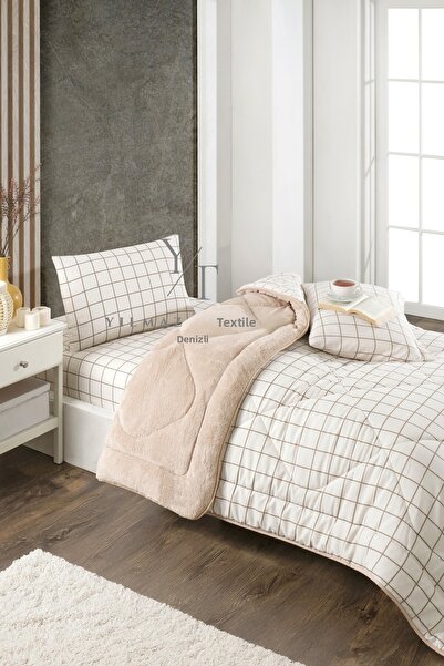 Home Single Welsoft Quilt Sleeping Set Cream Square |   Elastic Sheet |   Dowry Set |   Dowry Team