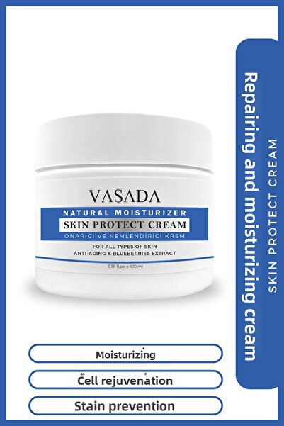 Vasada 100 مل كريم مرطب لإصلاح البشرة ومكافحة الشيخوخة لليدين والوجه