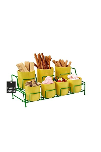 Edora Home Зелен многофункционален органайзер с 7 отделения и капак за кухнен...