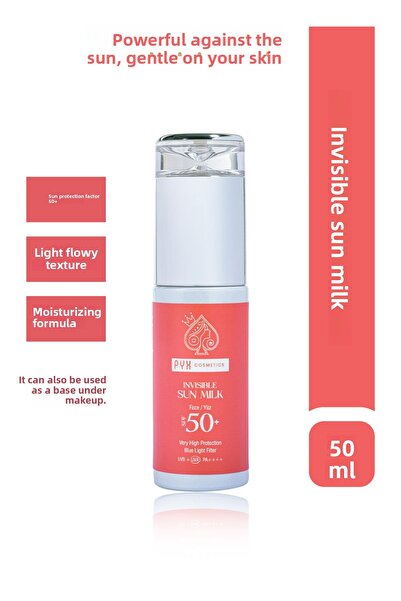 PYX Cosmetics INVISIBLE Sun MILK 50 Spf+ حماية عالية - حليب الشمس للوجه/الجسم...