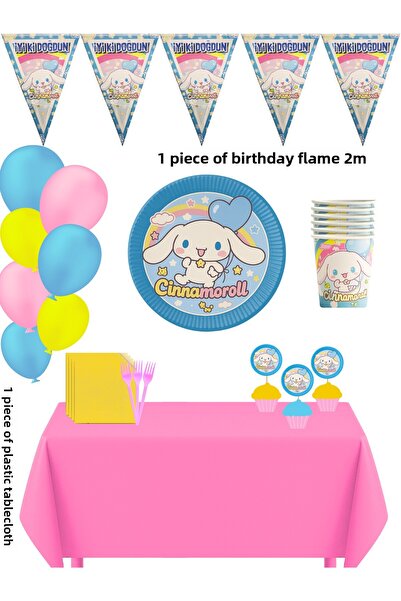 HAPPYLOOPPARTY Set de decorațiuni pentru petrecerea de aniversare Cinnamorol ...