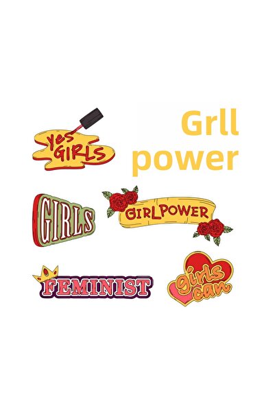 Çağlayan Reklam Комплект стикери с тематика GIRL POWER, подходящи за телефони...