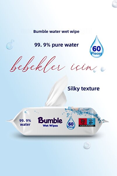 Bumble مناديل مبللة بالماء 60 ورقة