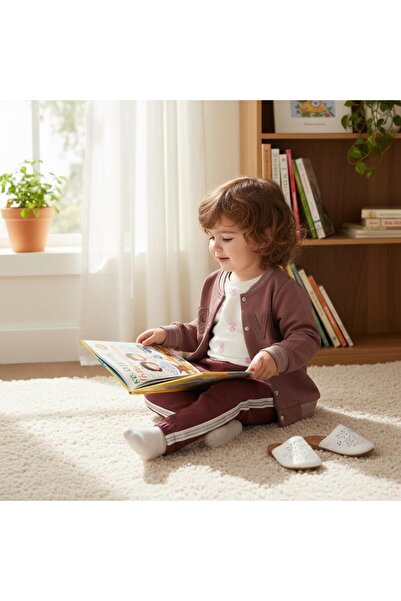 Necix's Love Embroidered College Jacket Baby Girl Triple Set