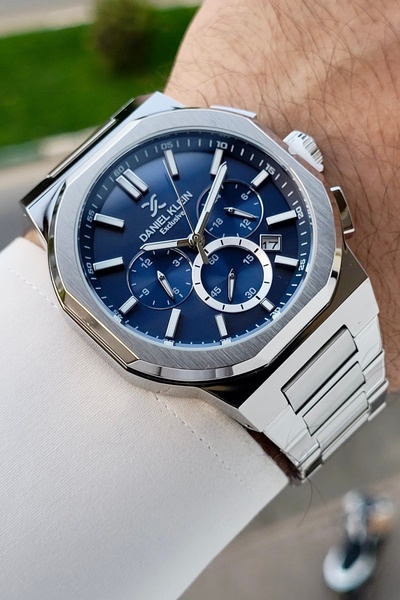 Daniel Klein Kadranı Lacivert Kordonu Gri Renk Ayarlanabilir Kordonlu Fonksiy...