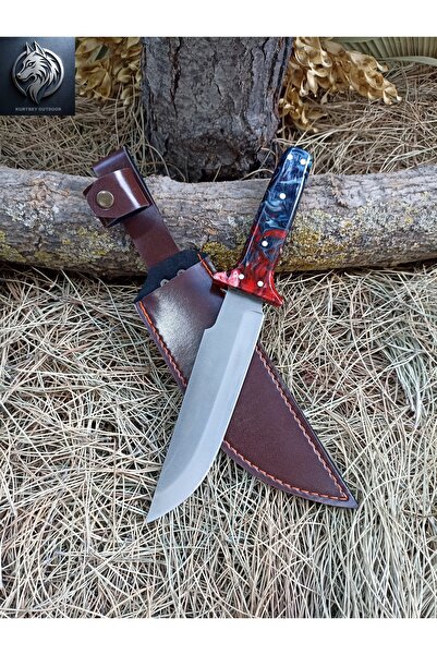 Yerli Özel üretim Epoksi model büyük boy avcı 31cm rambo kamp bıçağı Suya Day...