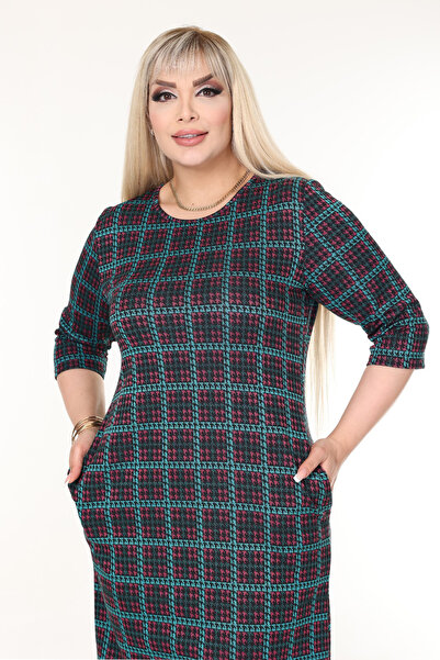 rotop Καθημερινό καρό φόρεμα με τσέπες