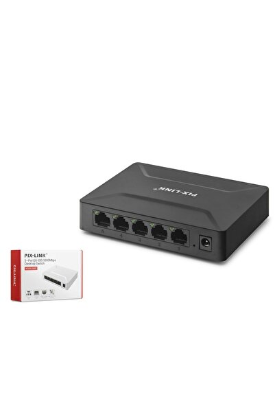 pixlink GS05 Gigabit Ethernet Switch 5 Port Beyaz