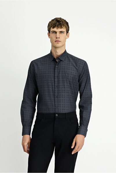 Kiğılı Long Sleeve Regular Fit Plaid Cotton Shirt