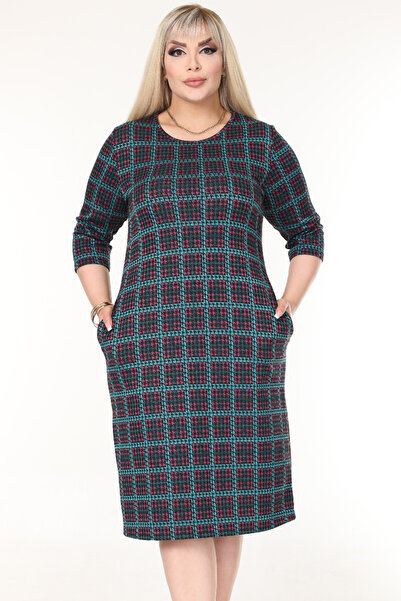 rotop Καθημερινό καρό φόρεμα με τσέπες