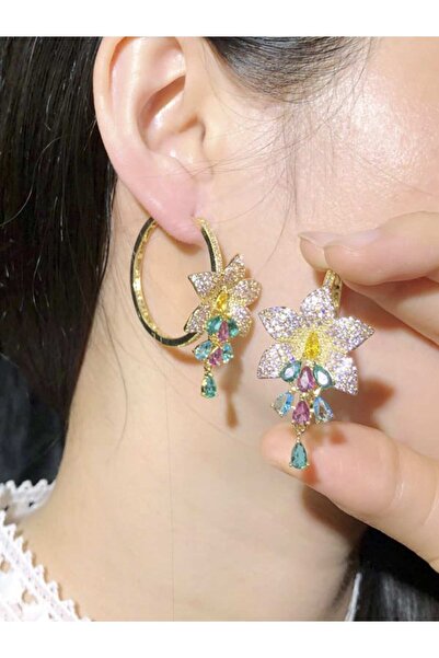 la nuit jewellery Fiorituna Zircon Earrings