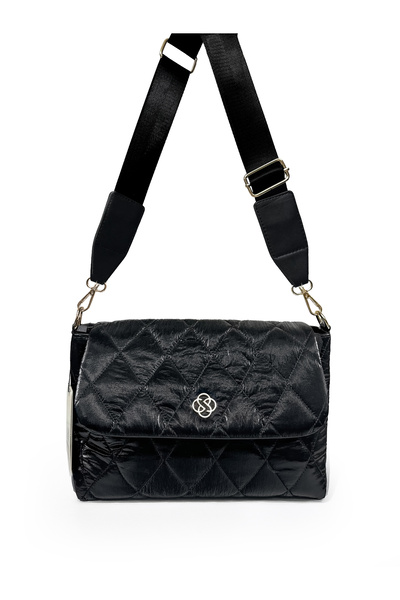 westbag Shebella Black Parachute Fabric Daily Crossbody and Shoulder Bag