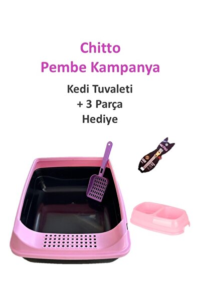 KRT Chitto Açık Kedi Tuvaleti ** Kürek Hediyeli