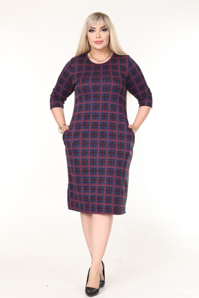 rotop Καθημερινό καρό φόρεμα με τσέπες