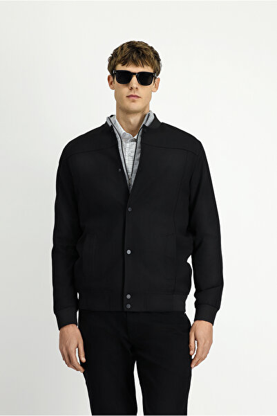 Kiğılı Slim Fit Ribbed Bomber Coat