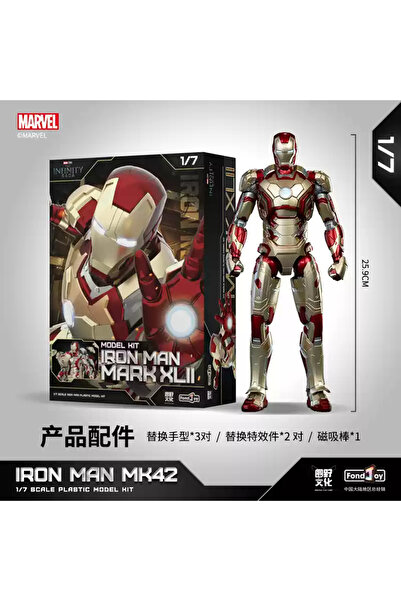 Choice 26cm MK42 1/7 Fondjoy Marvel Iron Man Mk42/43/46 Model Kit Official Licensed Collectible Figure With