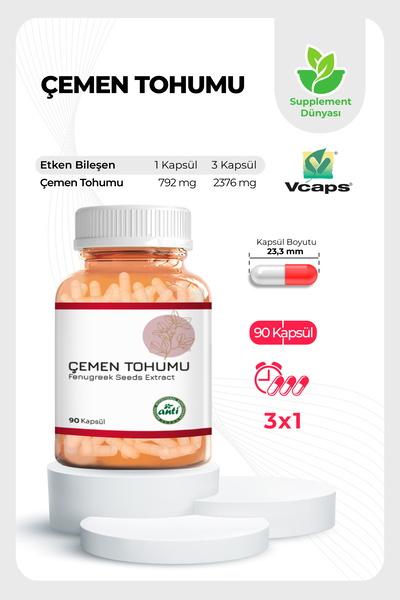 anti Çemen Tohumu Ekstresi Kapsülü
