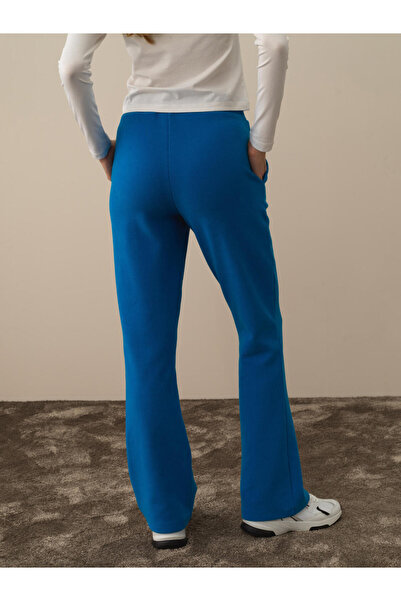 Xint Kadın Mavi Pamuk Dokulu Regular Fit Sweat Pantolon