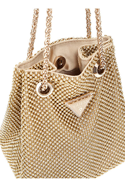 Guess 15x15x10 cm Altın Kadın Çapraz Çanta HWRP9350750-GOL