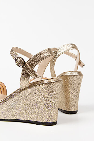 DYG STORE Stone Shiny Wedge Heel Women's Shoes