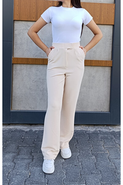 siyalife Жіночі брюки-палаццо з високою талією, широкими штанинами та кишеням...