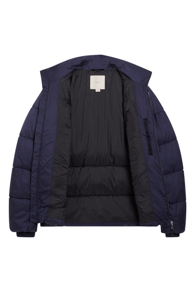 Calvin Klein Pánský kabát s límcem a tmavě modrým límcem K10K113472CHW