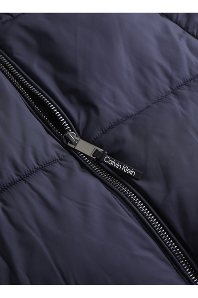 Calvin Klein Pánský kabát s límcem a tmavě modrým límcem K10K113472CHW