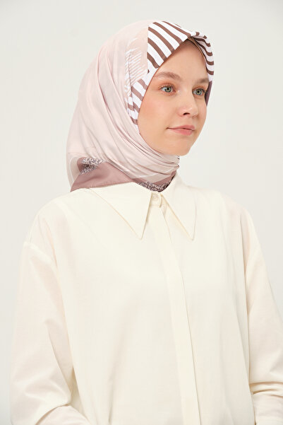 Madame Polo Ψηφιακό Twil Φουλάρι Πολύχρωμο Αντιολισθητικό Ύφασμα χωρίς ζαρώματα