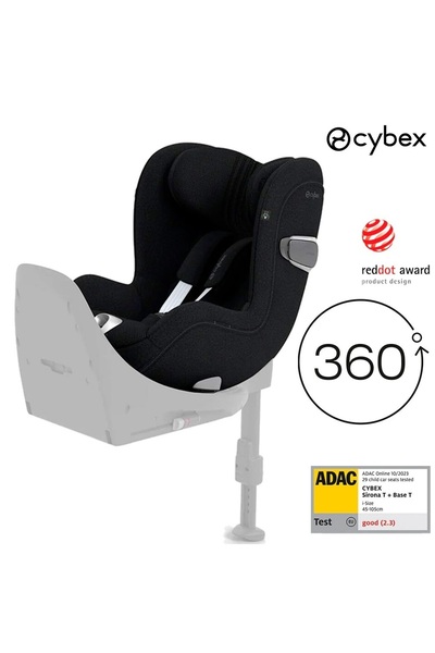 Cybex Sirona T isize Plus (terletmeyen özel kumaş) sephia black 0-18 kg) T ba...
